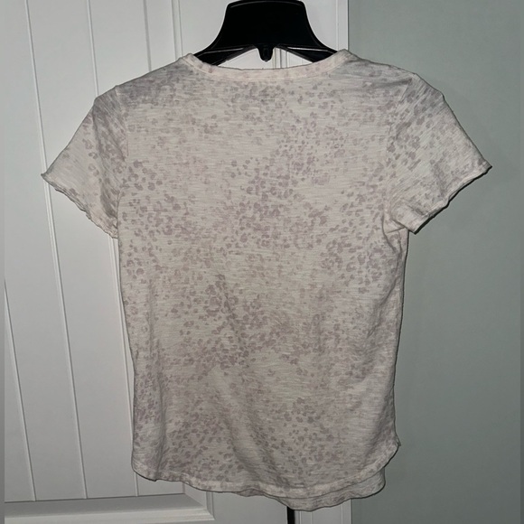 Abercrombie & Fitch Soft tee-purple/cream-size XS - Picture 6 of 7